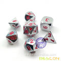 Metálico 7pcs DICE DE DISMOS Y DRAGONS METAL RPG